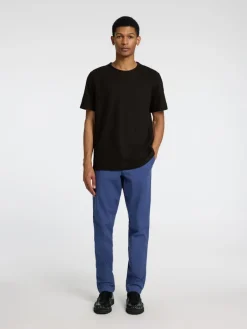 SLHJOSEPH PIQUE SS O-NECK TEE black