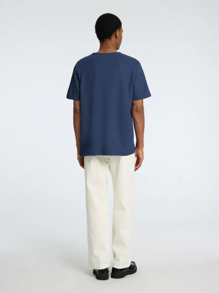 SLHJOSEPH PIQUE SS O-NECK TEE oceana