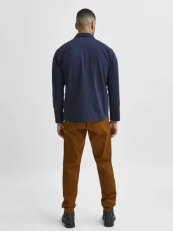 SLHLOOSETONY OVERSHIRT LS W NOOS navy blazer