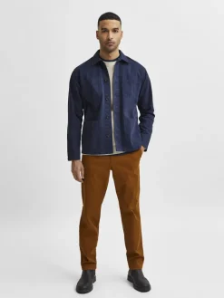 SLHLOOSETONY OVERSHIRT LS W NOOS navy blazer