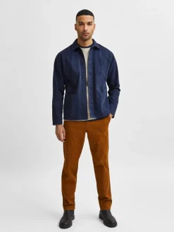 SLHLOOSETONY OVERSHIRT LS W NOOS navy blazer