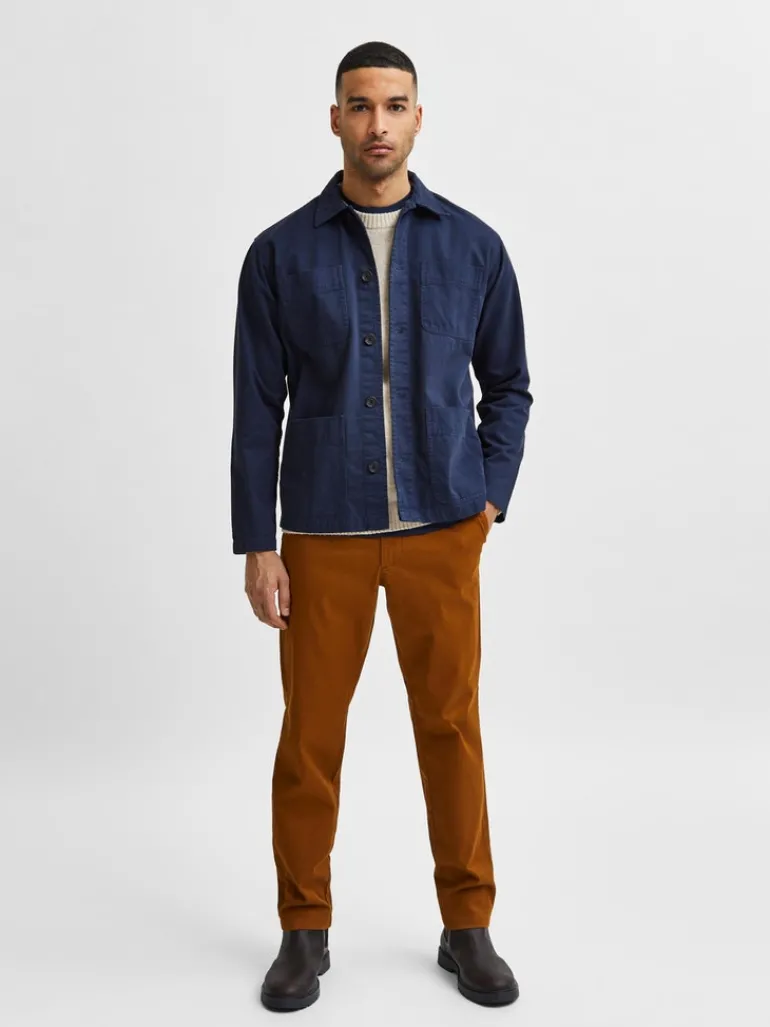 SLHLOOSETONY OVERSHIRT LS W NOOS navy blazer
