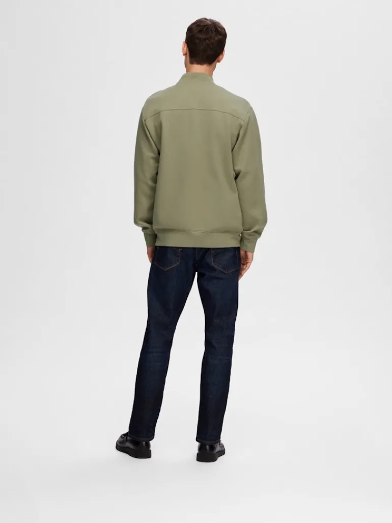 SLHMACK SWEAT BOMBER LS NOOS vetiver