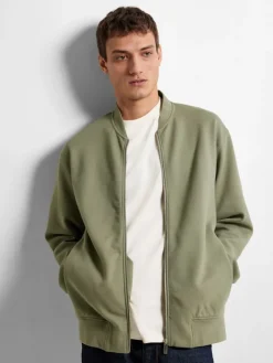 SLHMACK SWEAT BOMBER LS NOOS vetiver