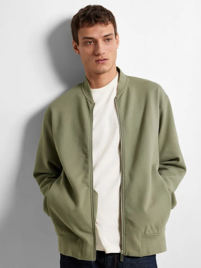 SLHMACK SWEAT BOMBER LS NOOS vetiver
