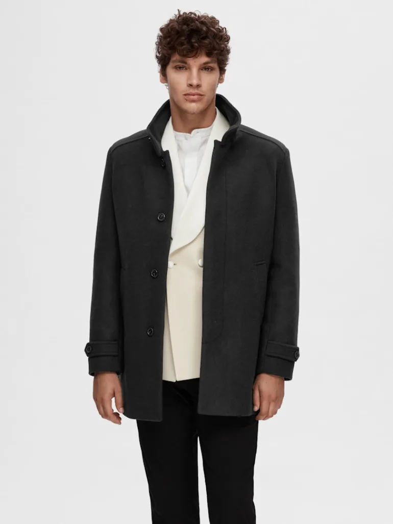 SLHNEW REUBEN COAT NOOS black