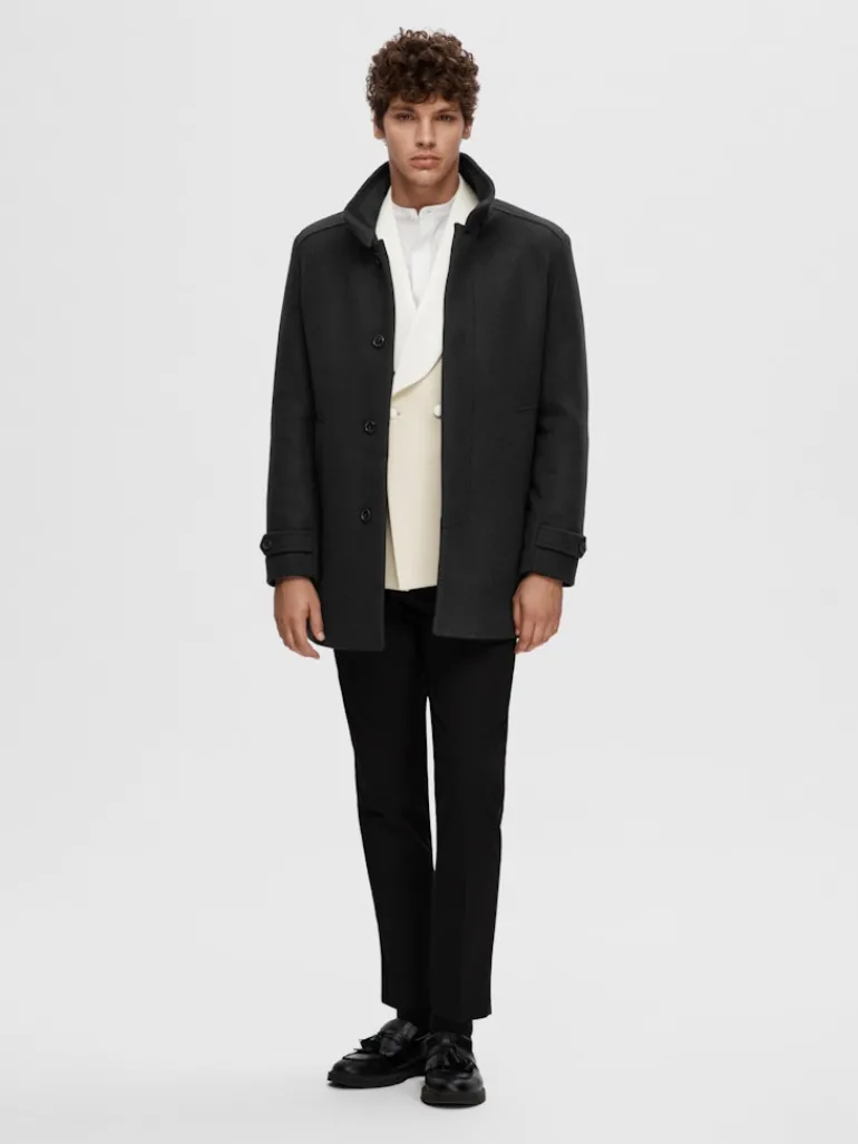 SLHNEW REUBEN COAT NOOS black