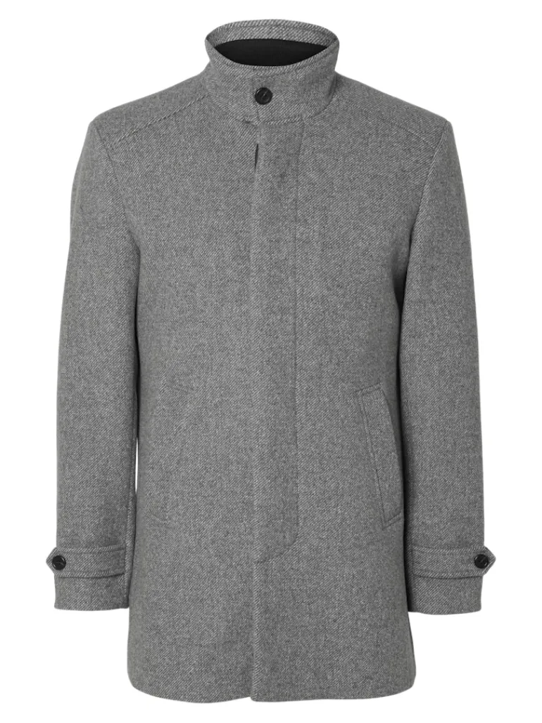 SLHNEW REUBEN COAT NOOS light grey melange