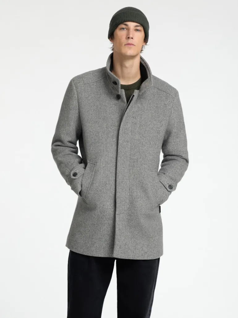 SLHNEW REUBEN COAT NOOS light grey melange