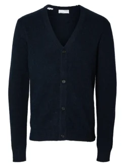 SLHRAI LS KNIT BUTTON CARDIGAN sky captain