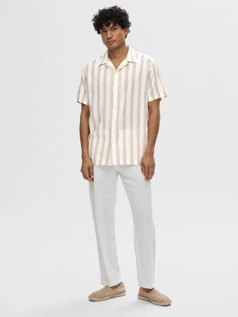 SLHREG-AIR SHIRT SS MIX pure cashmere