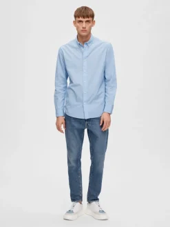 SLHREGDORE SHIRT LS W cashmere blue