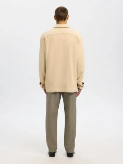SLHREGFRED STRUCTURED OVERSHIRT egret