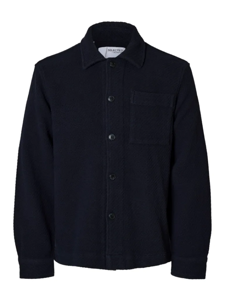 SLHREGFRED STRUCTURED OVERSHIRT sky captain