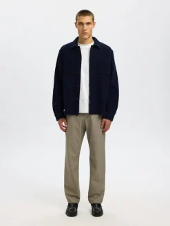 SLHREGFRED STRUCTURED OVERSHIRT sky captain