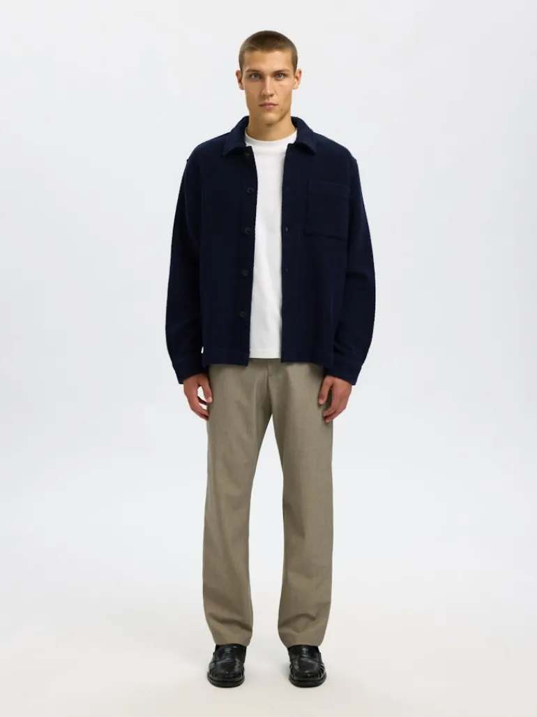SLHREGFRED STRUCTURED OVERSHIRT sky captain