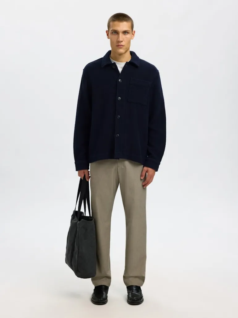 SLHREGFRED STRUCTURED OVERSHIRT sky captain