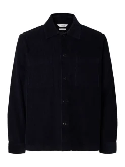 SLHREGTATE CORD OVERSHIRT sky captain