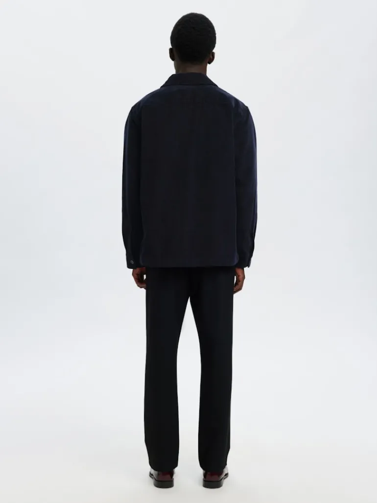 SLHREGTATE CORD OVERSHIRT sky captain