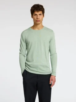 SLHROME LS KNIT CREW NECK NOOS iceberg green