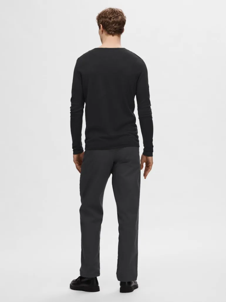 SLHROME LS KNIT CREW NECK NOOS schwarz2