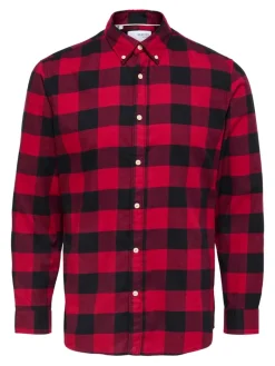 SLHSLIMFLANNEL SHIRT LS W NOOS biking red