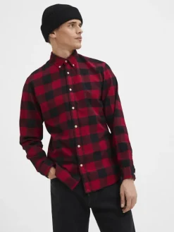 SLHSLIMFLANNEL SHIRT LS W NOOS biking red