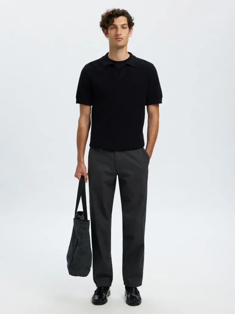 SLH175-SLIM MILES BRUSHED PANT W NOOS dark grey