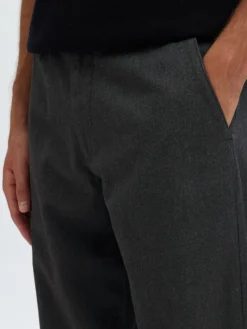 SLH175-SLIM MILES BRUSHED PANT W NOOS dark grey