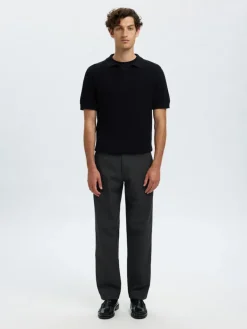SLH175-SLIM MILES BRUSHED PANT W NOOS dark grey