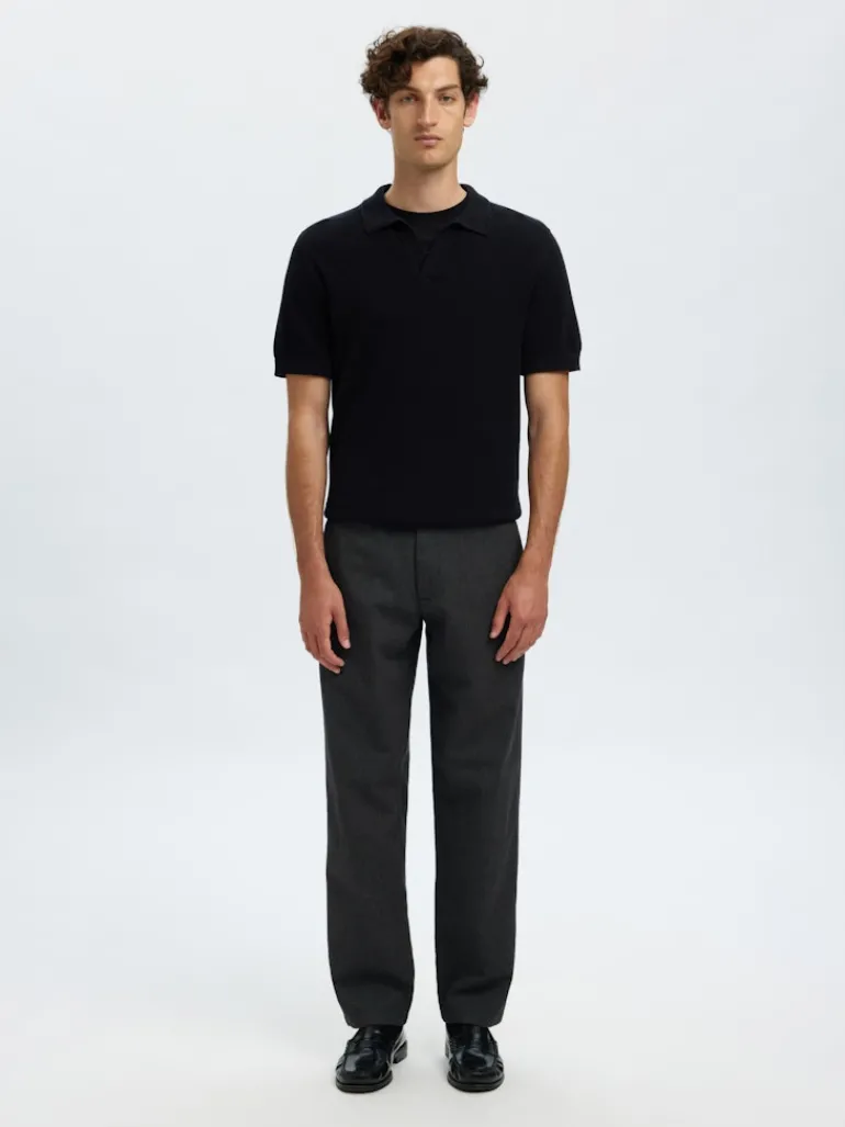 SLH175-SLIM MILES BRUSHED PANT W NOOS dark grey