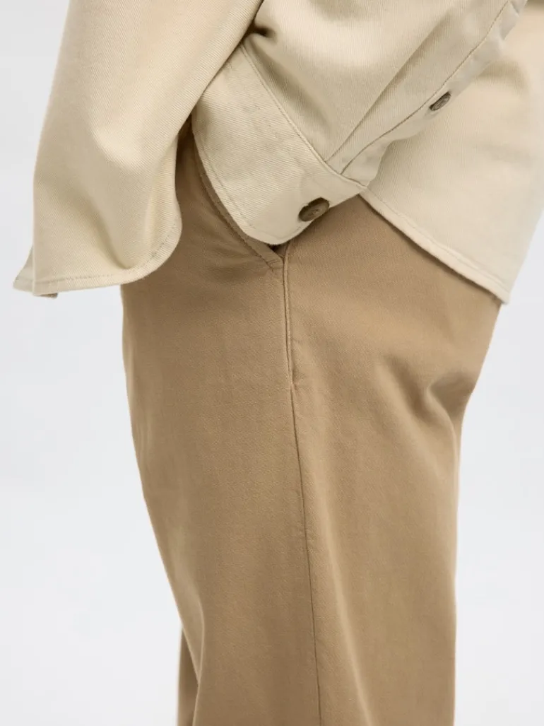 SLH175-SLIM MILES STRUC DYED PANT NOOS pure cashmere