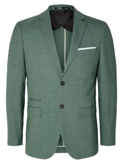 SLHSLIM-OASIS LINEN BLZ NOOS light green melange