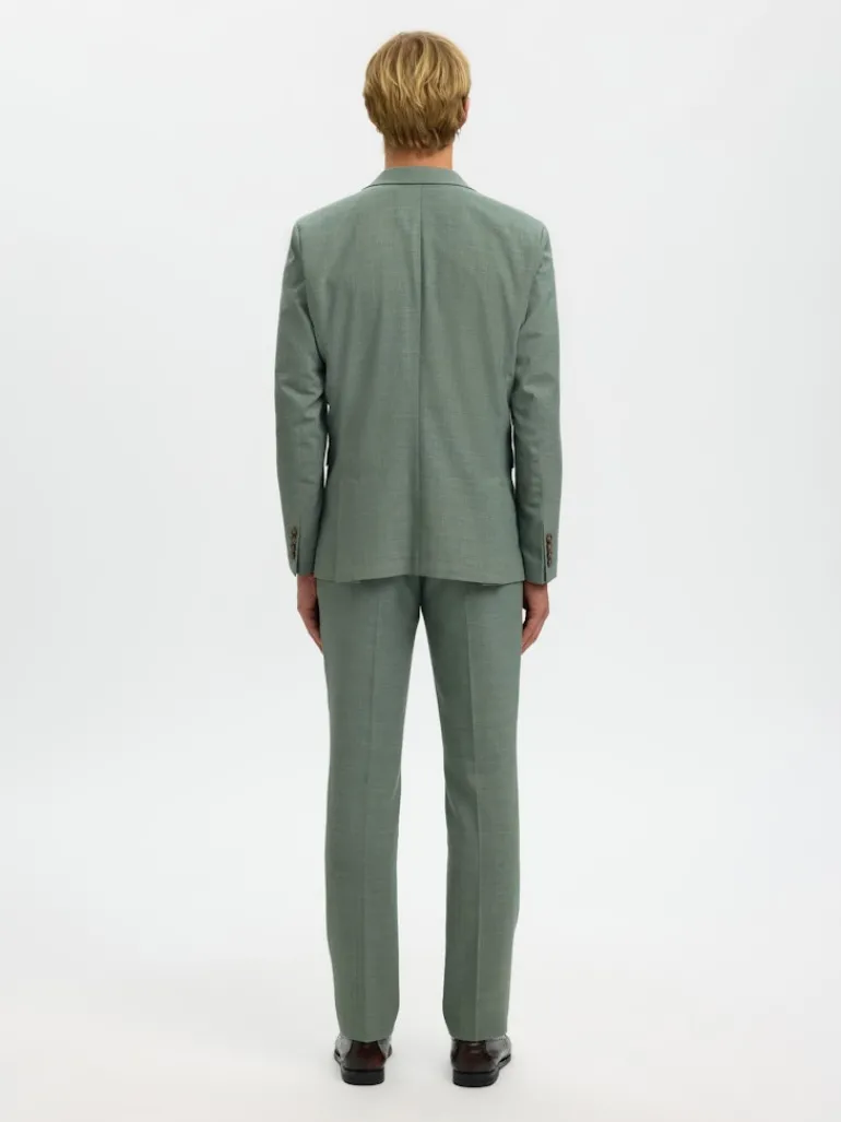 SLHSLIM-OASIS LINEN BLZ NOOS light green melange