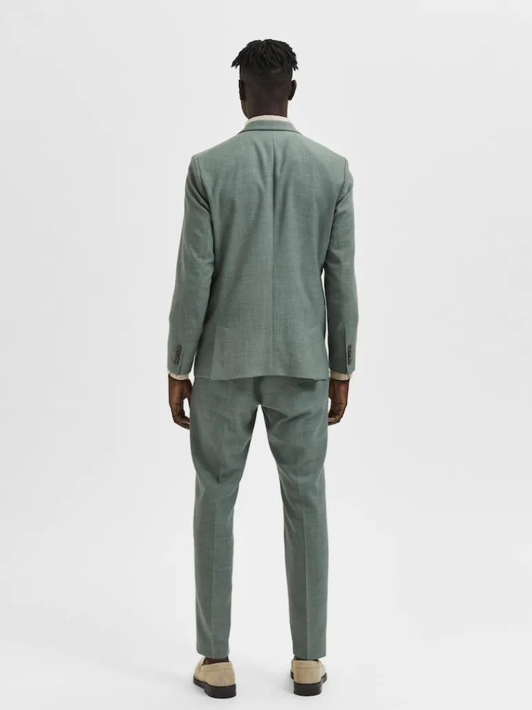 SLHSLIM-OASIS LINEN BLZ NOOS light green melange