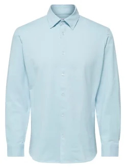 SLHSLIMOLIVER-KNIT FLEX SHIRT LS B dream blue