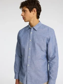 SLHSLIM-SUN SHIRT LS NOOS medium blue denim