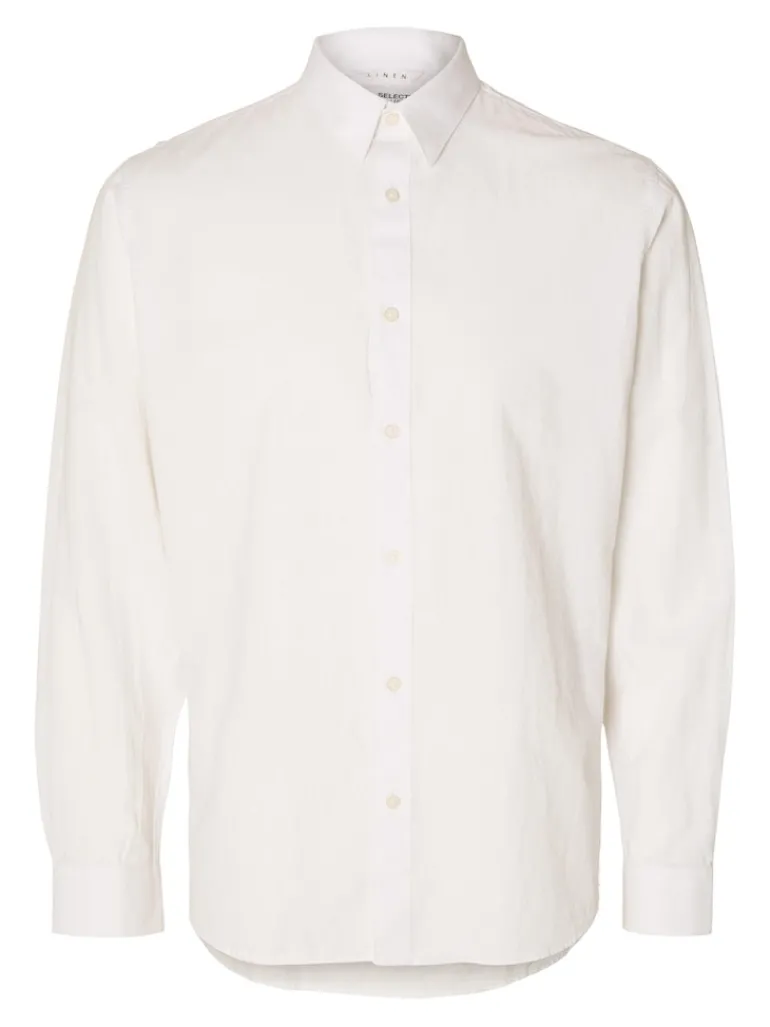SLHSLIM-SUN SHIRT LS NOOS white