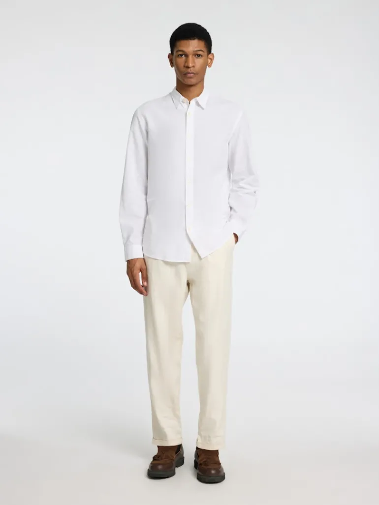 SLHSLIM-SUN SHIRT LS NOOS white