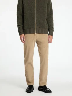 SLH196-STRAIGHT MILES CORD PANT W NOOS chinchilla