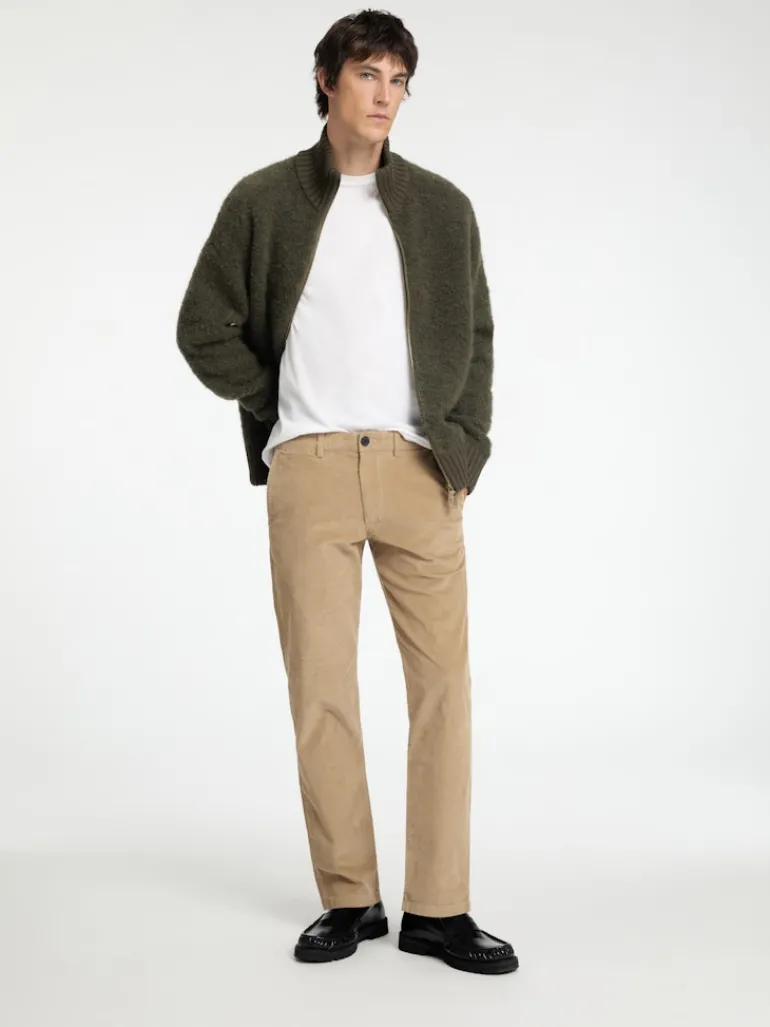 SLH196-STRAIGHT MILES CORD PANT W NOOS chinchilla