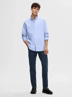 SLH196-STRAIGHT SCOTT 6155 BB JNS NOOS blue black denim