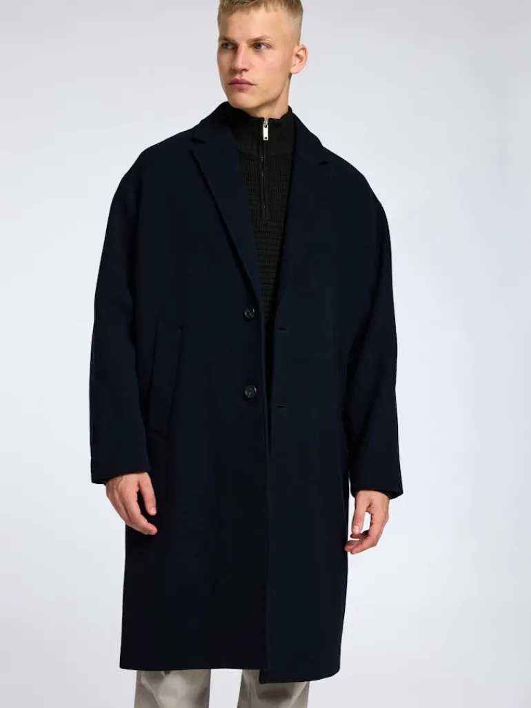 SLHTHEO LS KNIT STRUCTURE HALF ZIP black