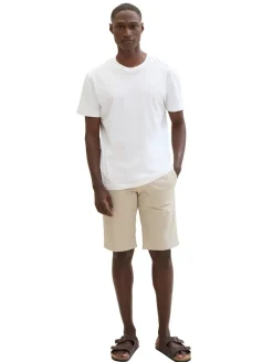 Slim Chinoshorts beige structure print