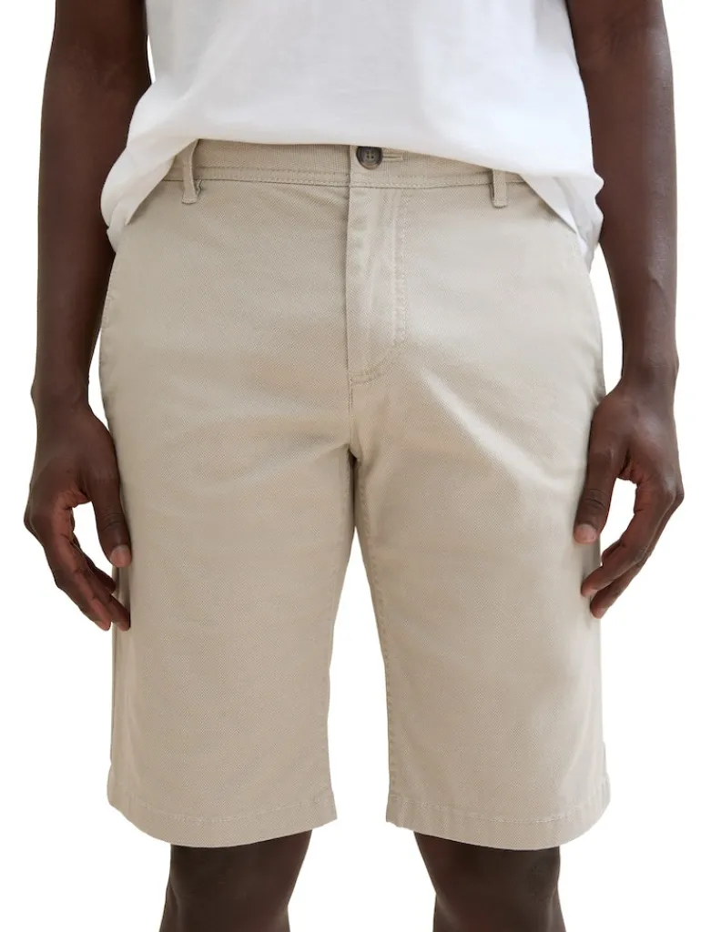Slim Chinoshorts beige structure print