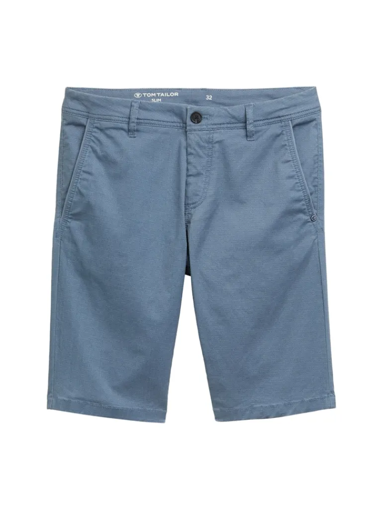 Slim Chino Shorts blue triangle print