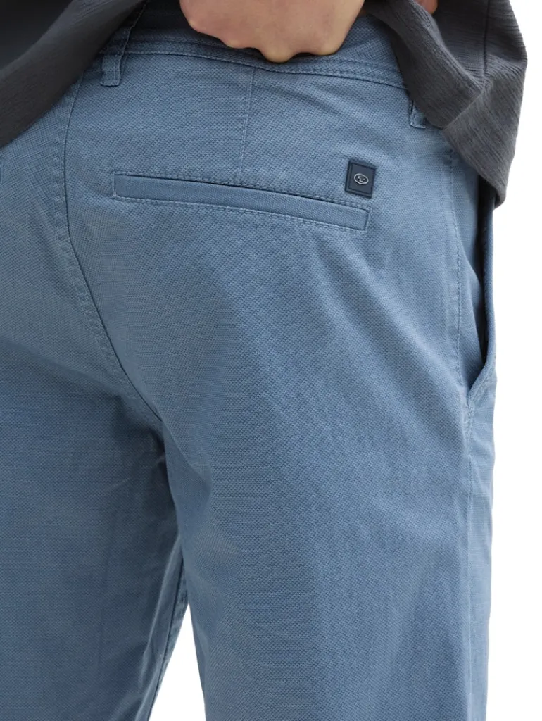Slim Chino Shorts blue triangle print