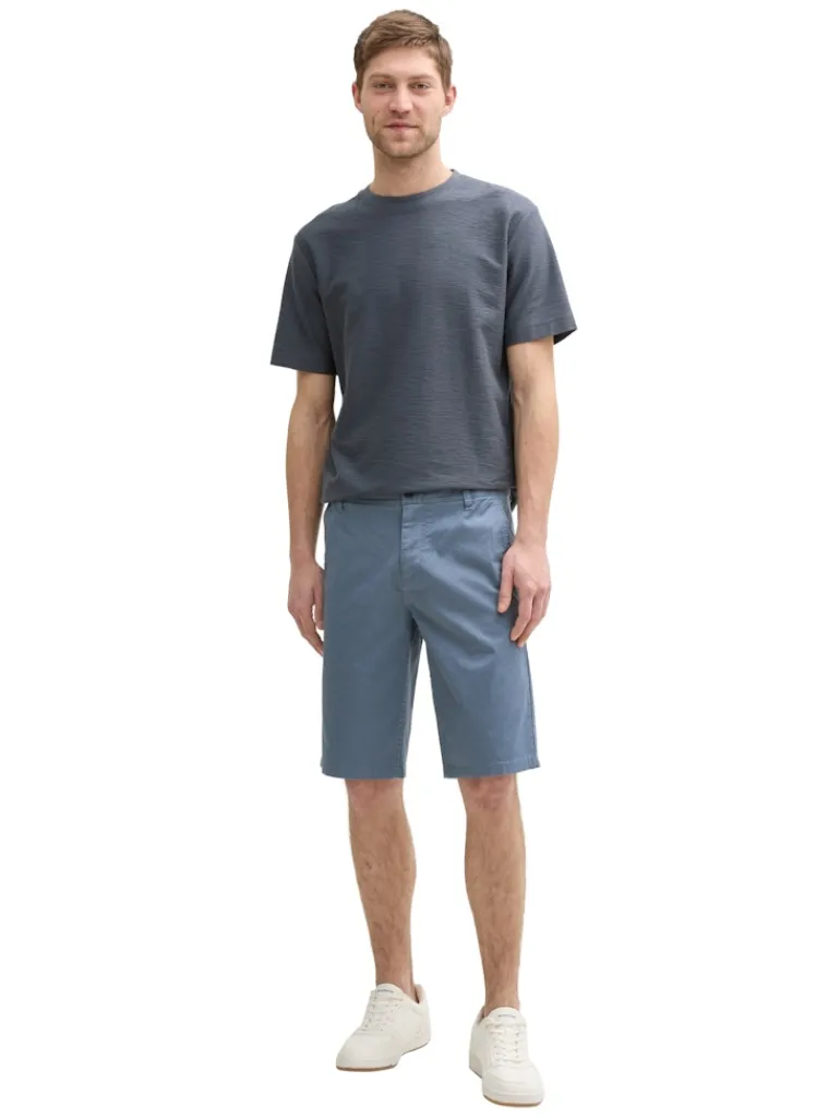 Slim Chino Shorts blue triangle print