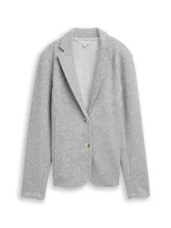 Slim Fit Blazer in Melange-Optik medium silver grey melange