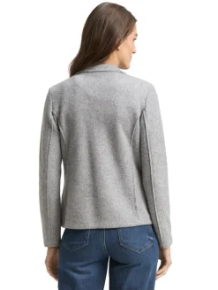 Slim Fit Blazer in Melange-Optik medium silver grey melange